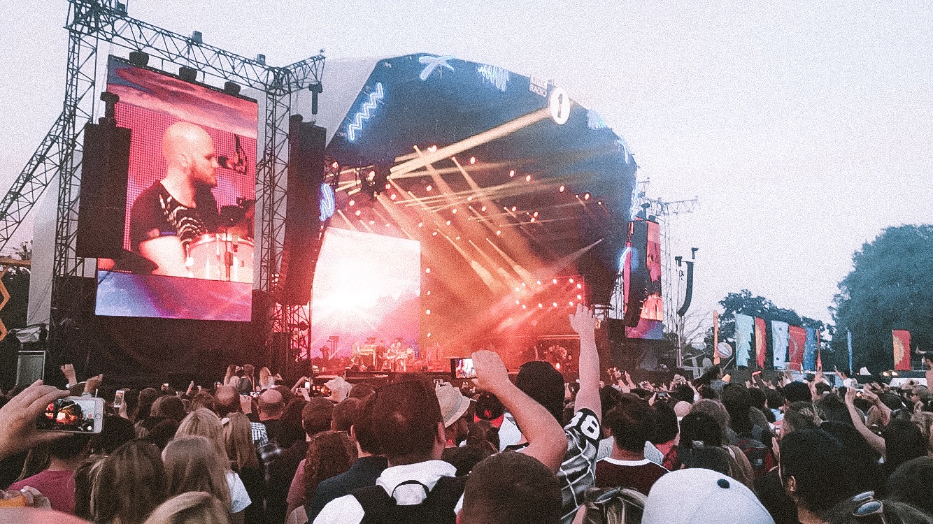 Coldplay at a festival
