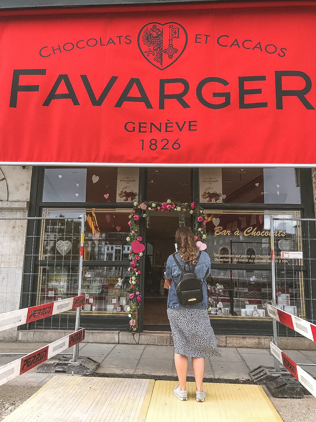 Chocolate shop on a Geneva city break