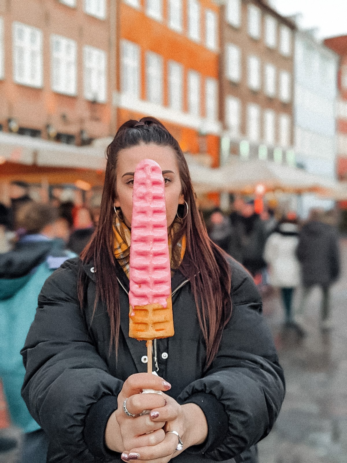 Lovestick waffle in Copenhagen by Nyhavn